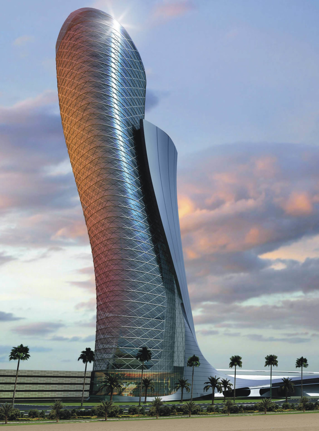 The Capital Gate Tower (Sumber: www.rmjm.com)