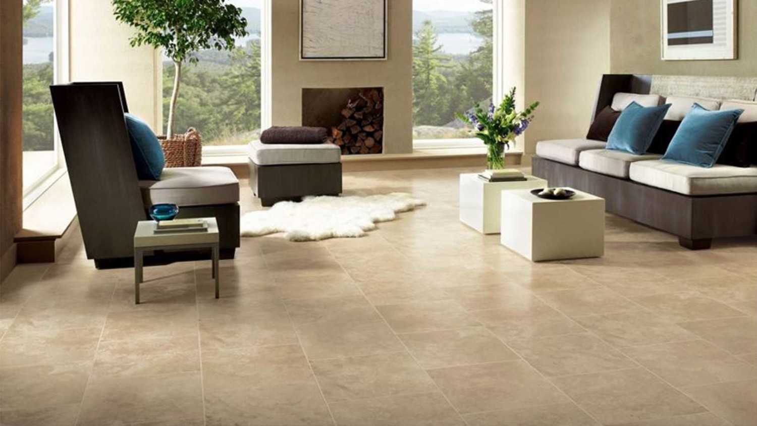 Lantai travertine (Sumber: www.cypressfloorcare.com)