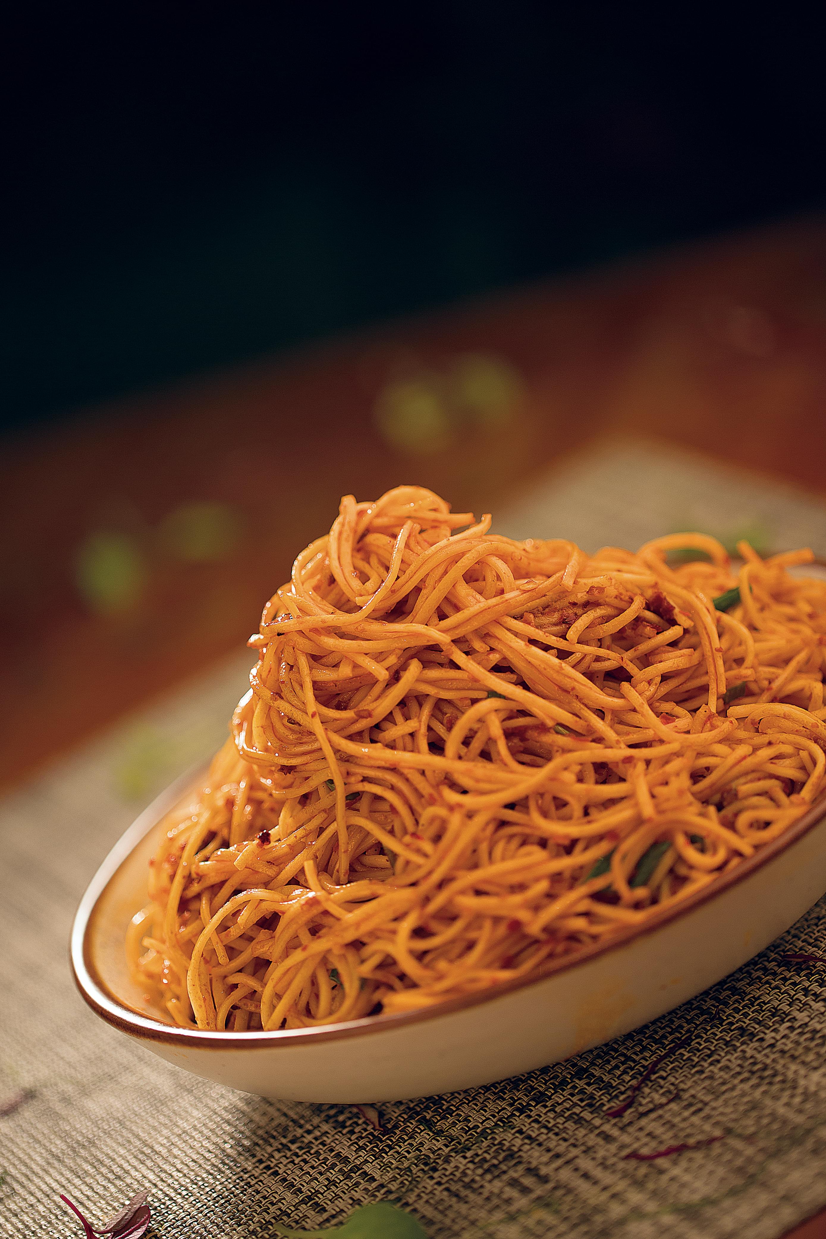 Chilli Garlic Noodles Vegetable