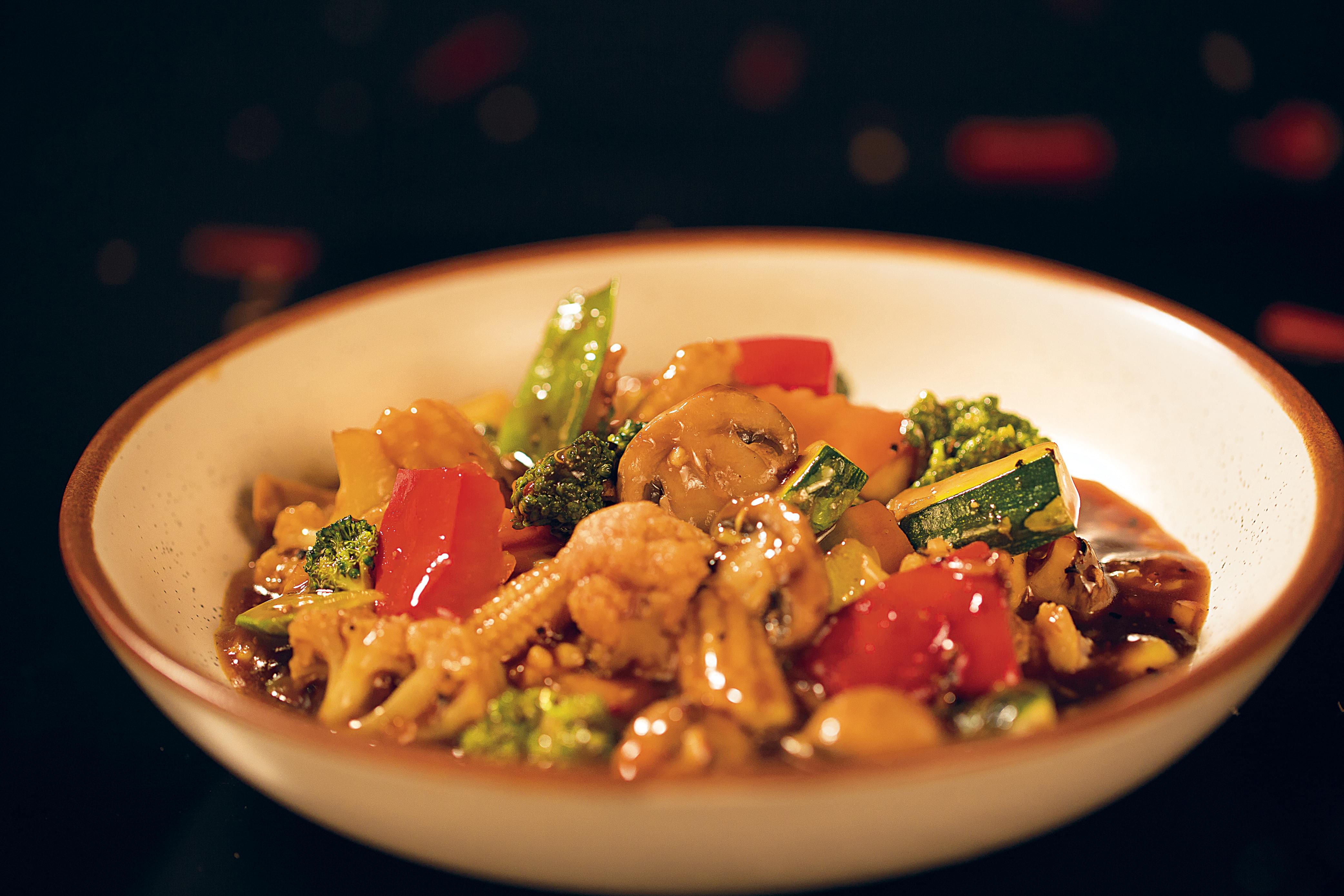 Exotic Vegetable In Black Pepper Sauce