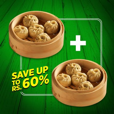 Veg Darjeeling Steam Momo (1+1): 02 Plates (10 Pcs Momos)