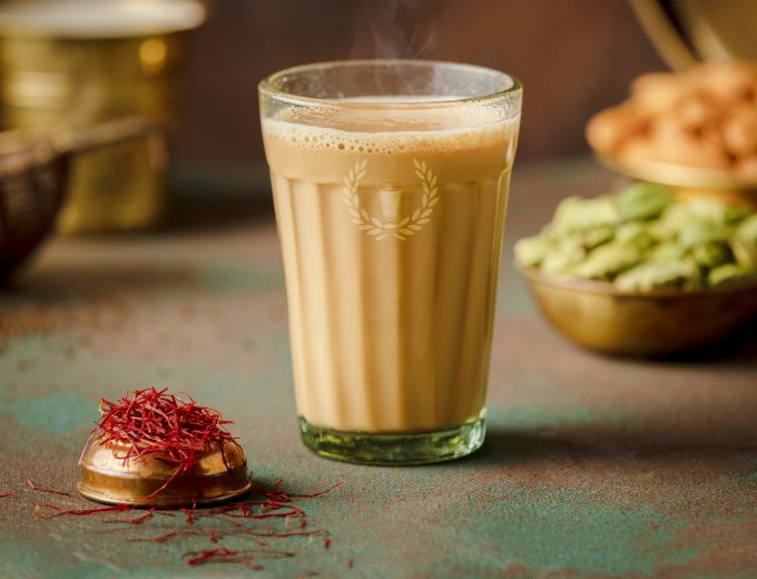 Kesar Elaichi Chai Cutting