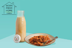 Tomato Pasta + Cold Coffee