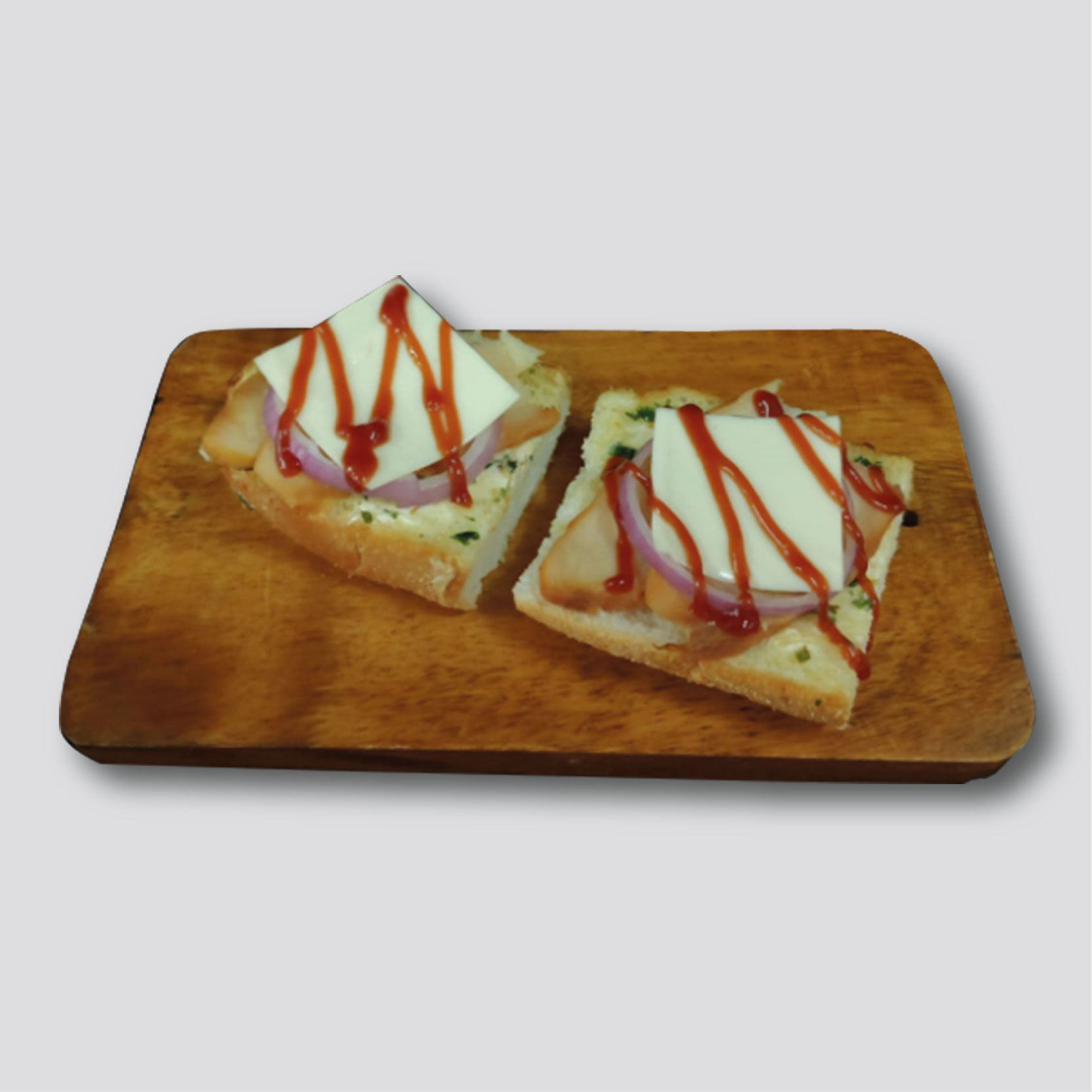 Smoked Chicken Garlic Bread