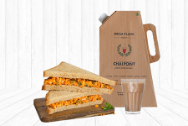 Paneer Tikka Sandwich + Ginger Chai Uniflask