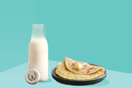 Anda Parantha + Plain Lassi