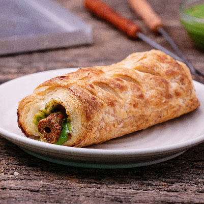 Chicken Seekh Puff
