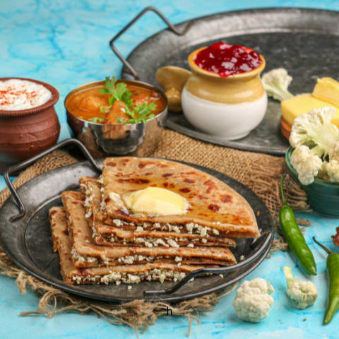 Paneer Bhurji Paratha