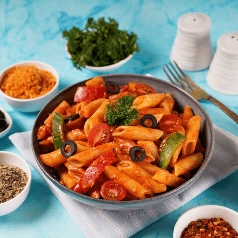 Creamy Tomato & BBQ Penne Pasta