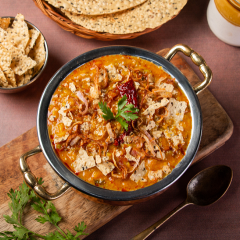 Spicy rajasthani dal papdi khichdi
