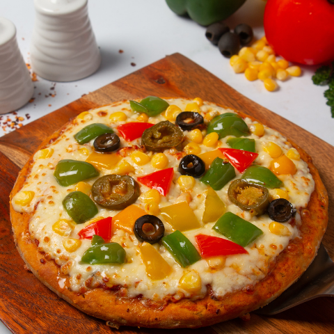 8" farm fresh veggie pizza