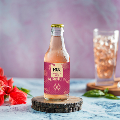 Hibiscus rose kombucha (200 ml)