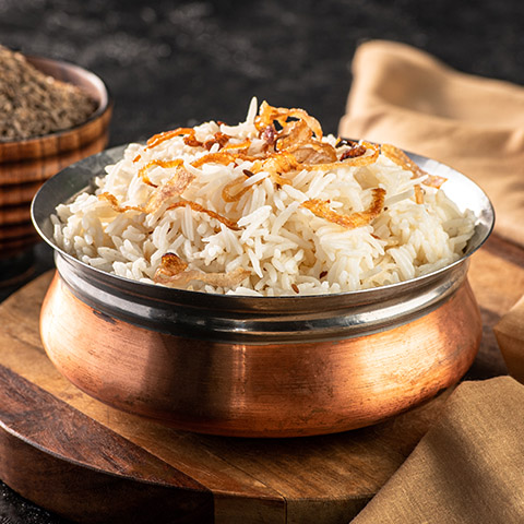 Steamed jeera pulao (500g)