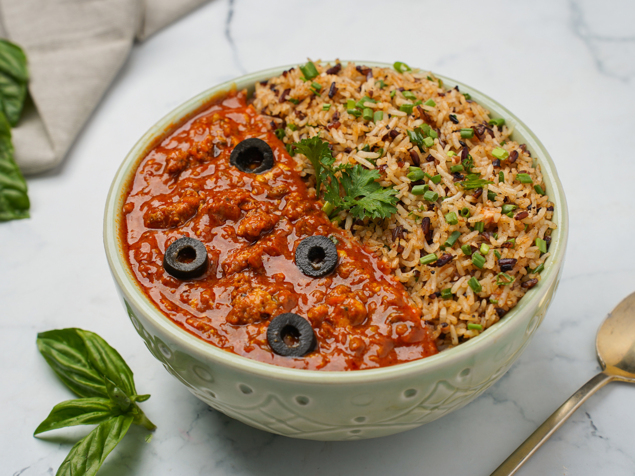 Italian chunky chicken bowl