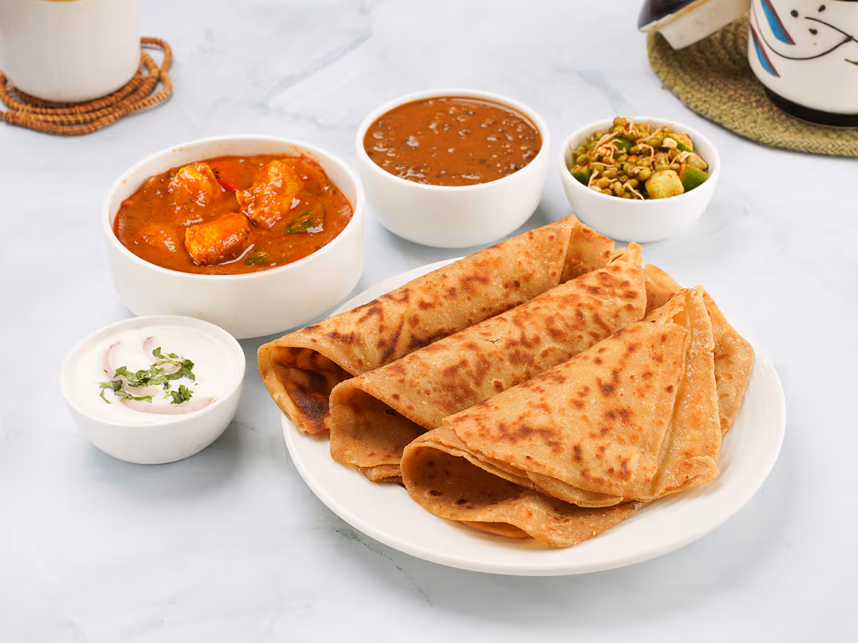 Kadhai Chicken Fit Thali