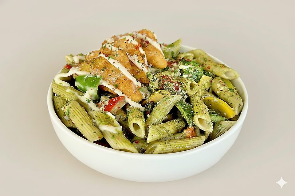 Pesto Paneer Pasta