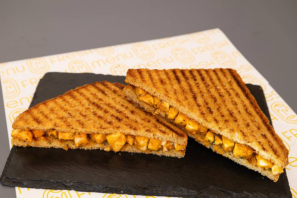 Paneer Tikka Grilled Sandwich