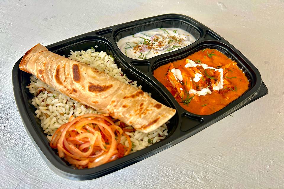 Chicken Tikka Makhani Thali