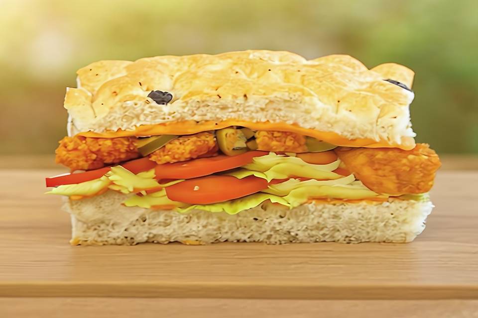 Peri Peri Chicken Focaccia Sandwich