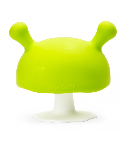 mombella mushroom teether pink