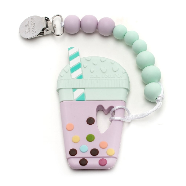 bubble tea silicone teether