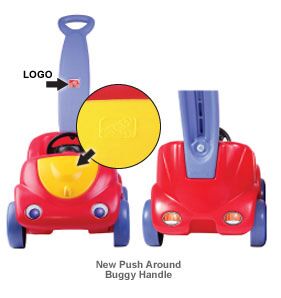 step 2 red car with push handle