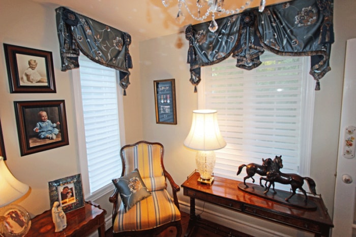 Custom Window Treatments by Sensational SEAMS in Bowmanville, ON - Room of the Month October 2016