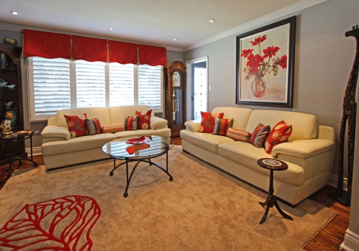 Custom Window Treatments by Sensational SEAMS in Bowmanville, ON - Room of the Month September 2016