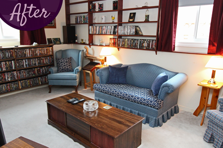 Living Room Renovation by Sensational SEAMS in Bowmanville, ON - Room of the Month April 2018