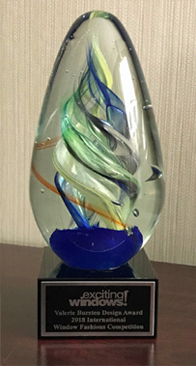 Valerie Bursten Design Award 2018 International Window Fashions Competition Winner