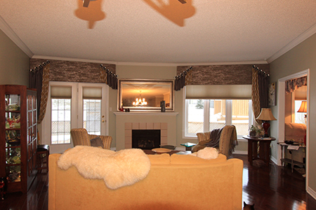 Window Valances by Sensational SEAMS in Newcastle, ON - Room of the Month June 2019