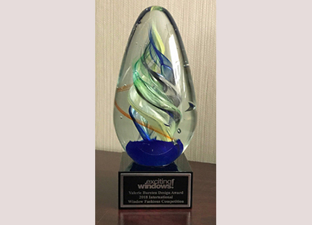 Sensational SEAMS - Valerie Bursten Design Award 2018 International Window Fashions Competition Winner