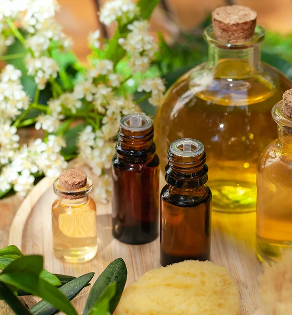 Natural, chemical-free spa products and calm treatment space