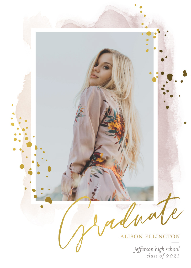 Archive Graduation Announcements - Metallic Prints design preview