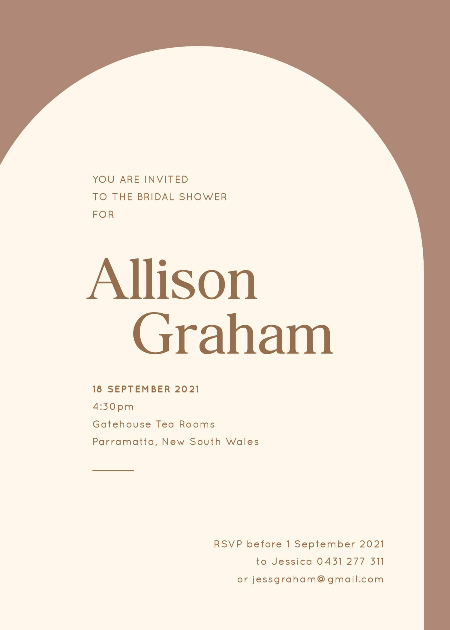 Neutral Bridal Shower Invitations - Digital Printing design preview