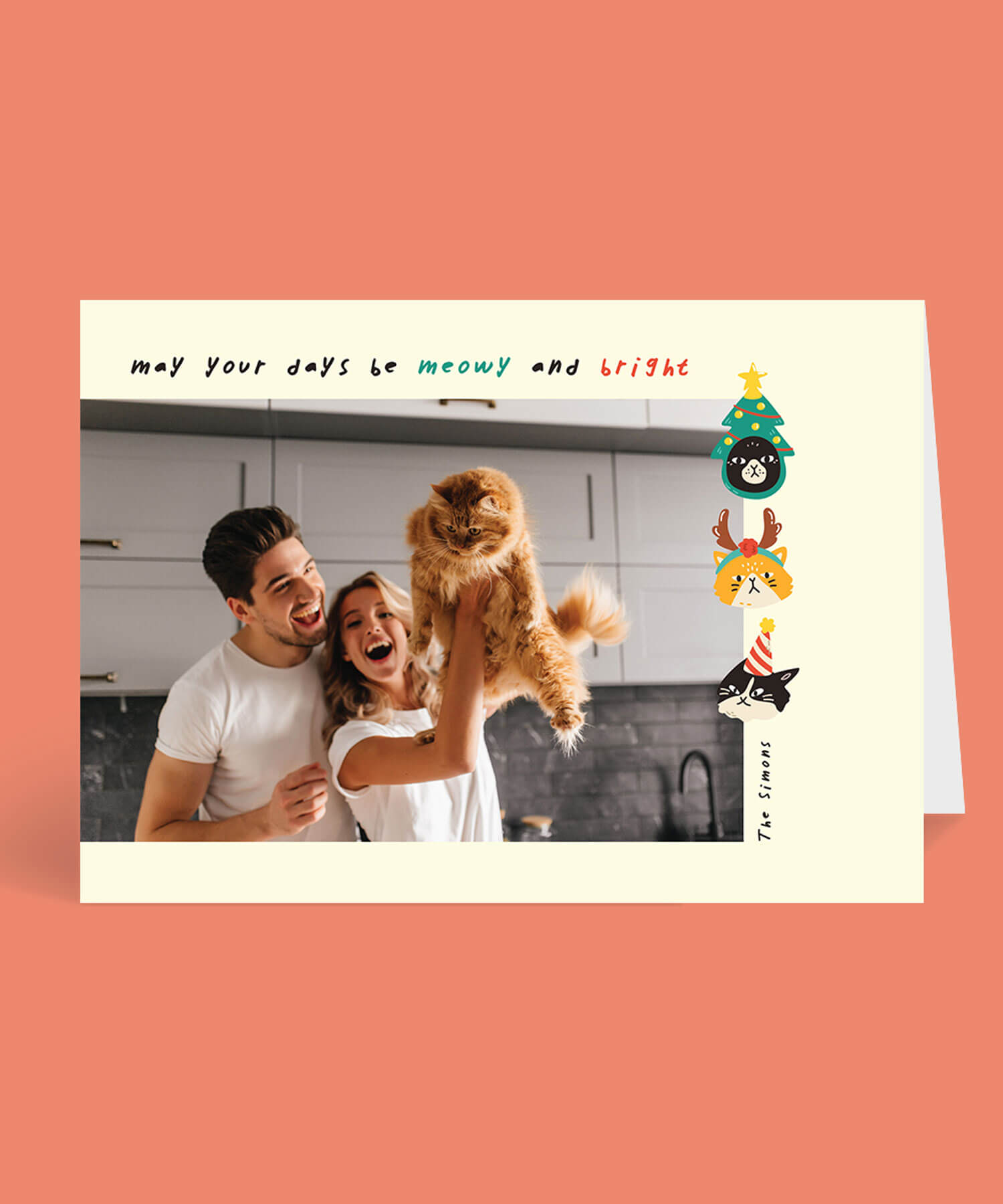 Meowy & Bright Christmas Cards - Digital Printing design preview