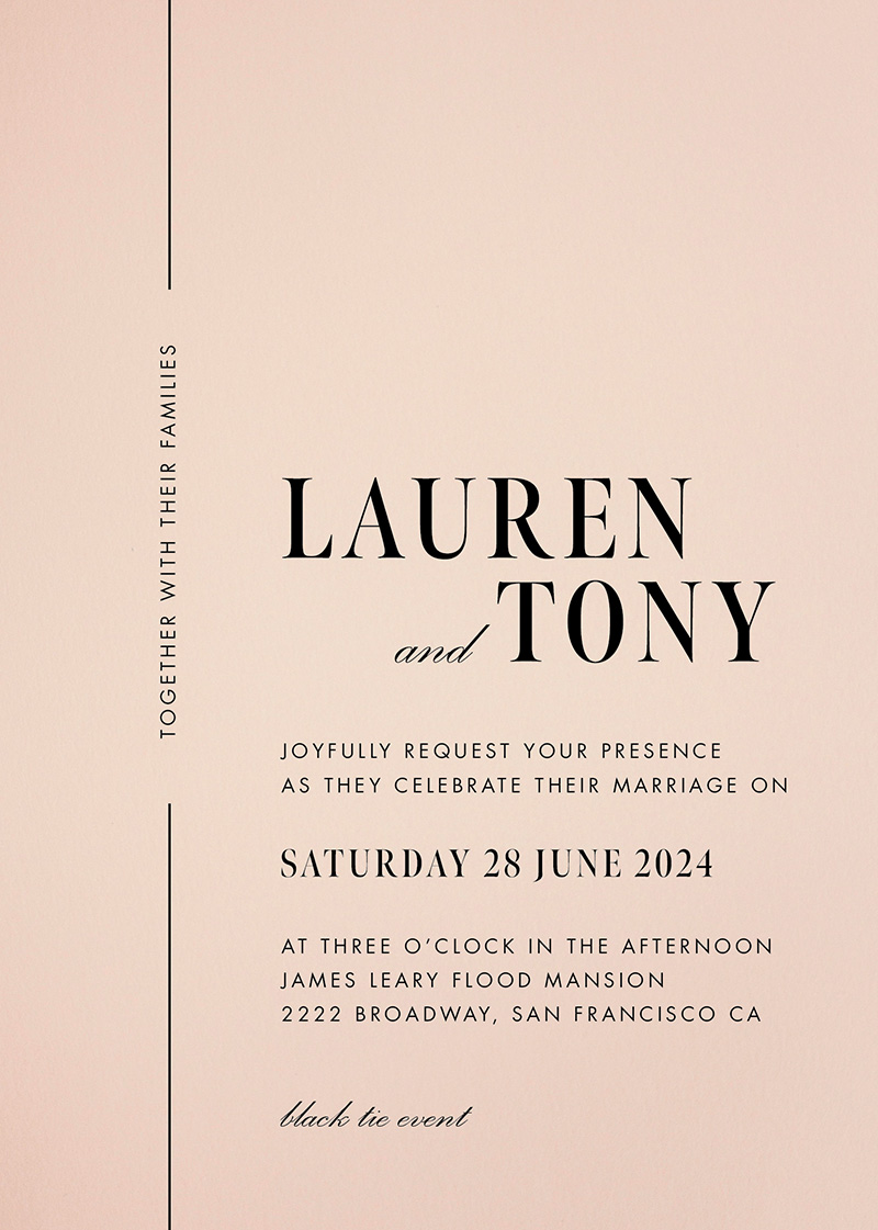 Sofia Wedding Invitations - Digital Printing design preview