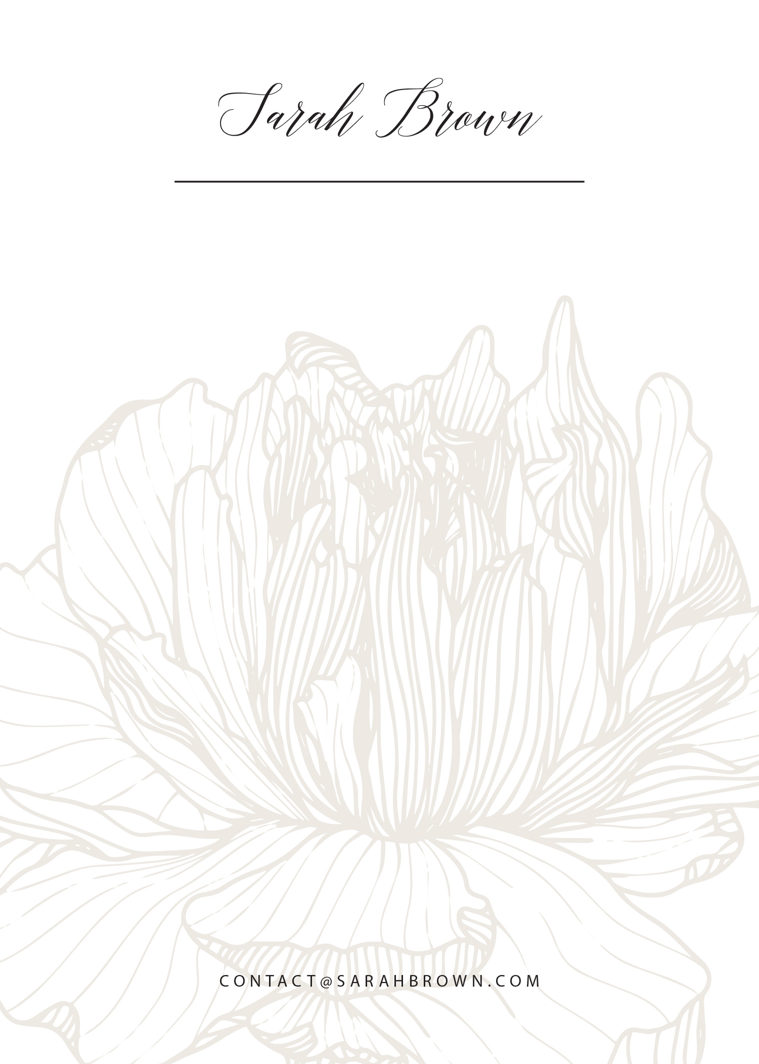 Wild Flower Notecards - Digital Printing design preview
