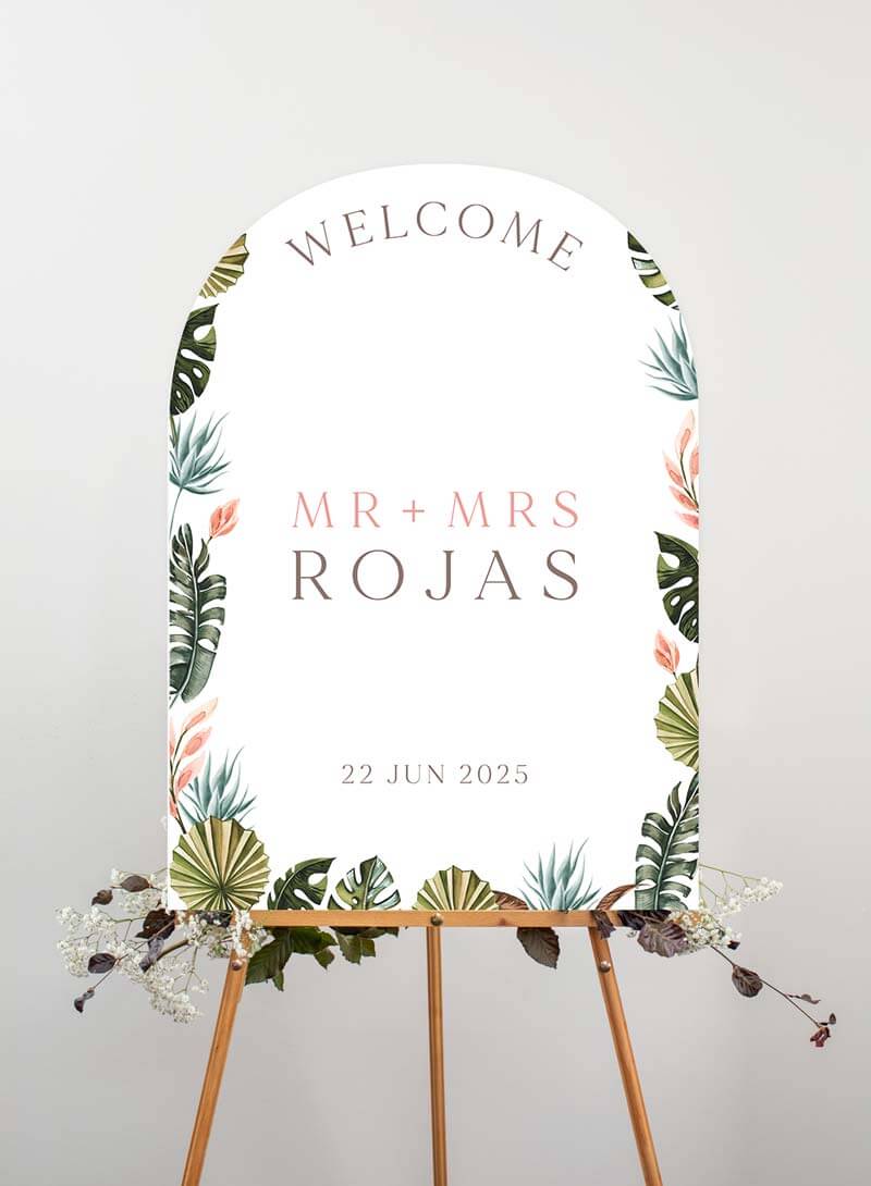 Island Breeze Wedding Signs - Digital Printing design preview