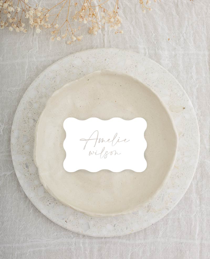 Amaya Wedding Place Cards - Digital Printing design preview
