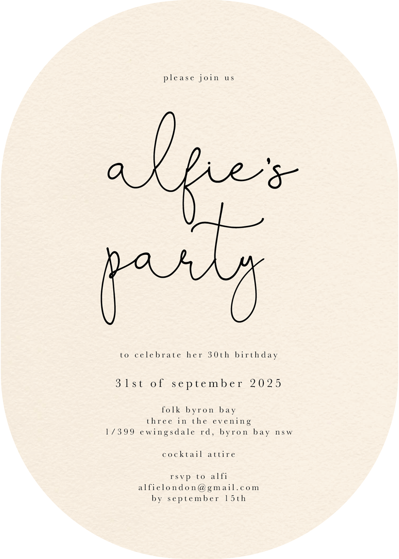 Liv Birthday Invitations - Digital Printing design preview