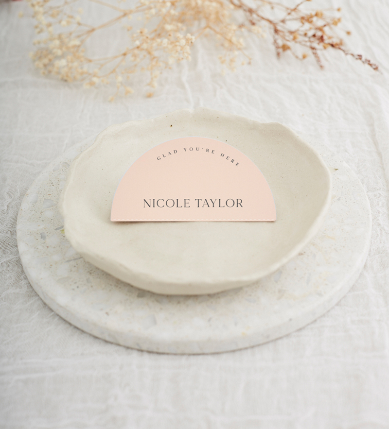 Minimalisme Wedding Place Cards - Digital Printing design preview