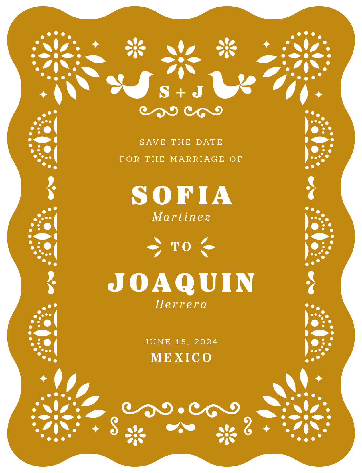 Paloma Save The Date - Digital Printing design preview
