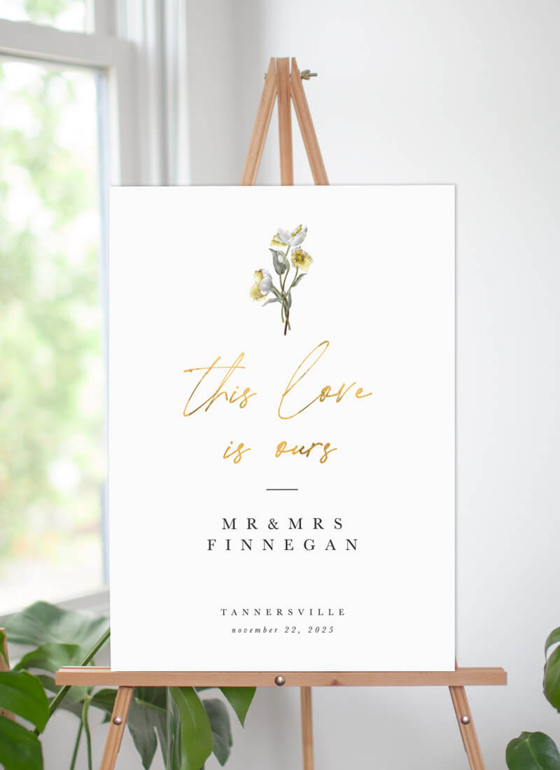 Summer Montage Wedding Signs - Vinyl Foil design preview
