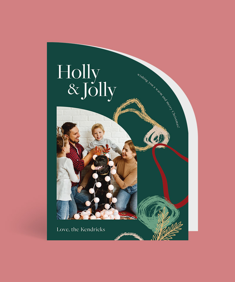 Holly And Jolly Christmas Cards - Digital Printing design preview