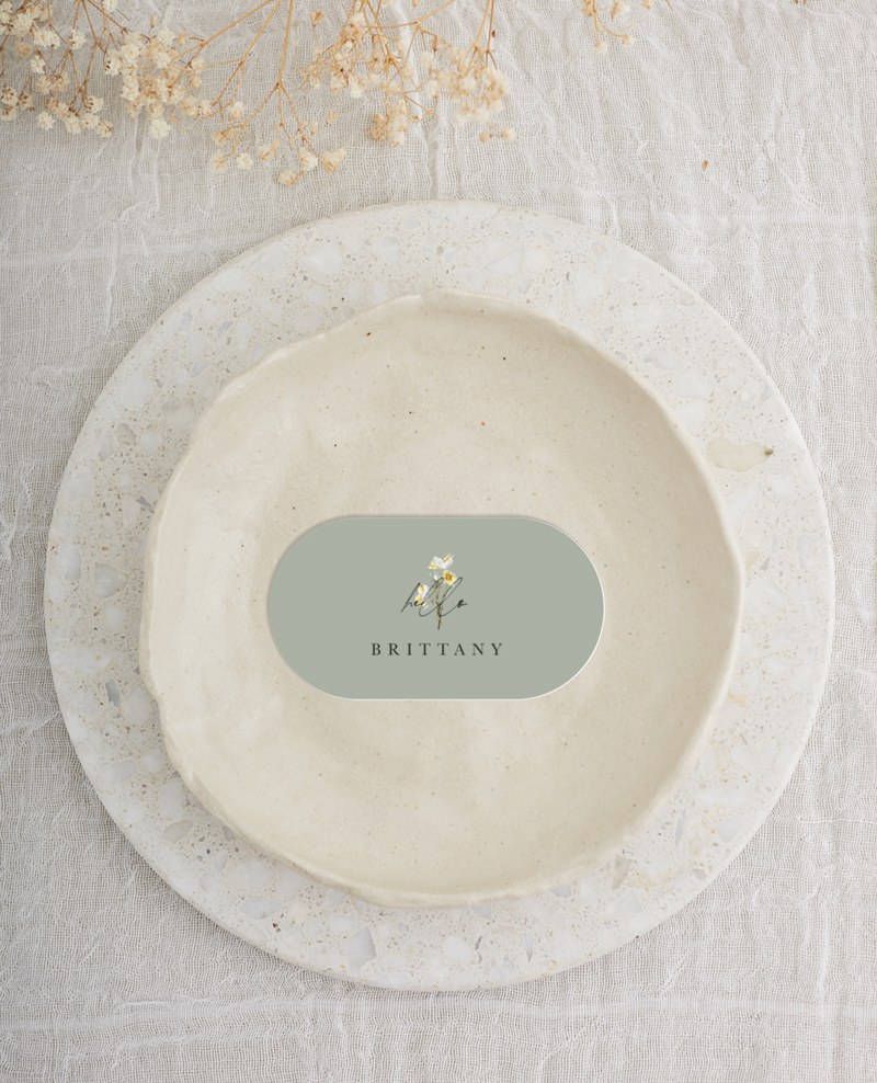 Summer Montage Wedding Place Cards - Digital Printing design preview