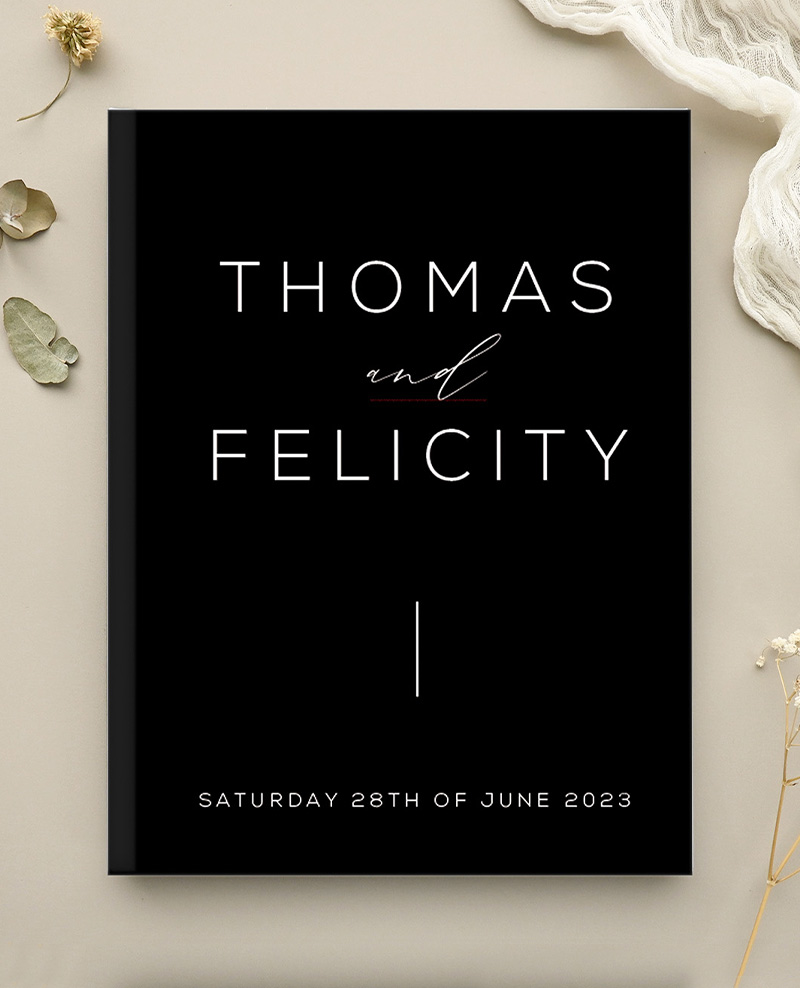Verde Wedding Guest Books - Digital Printing design preview