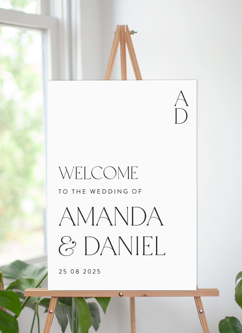 Delicate Luxe Wedding Signs - Digital Printing design preview