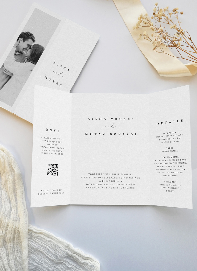 Together Wedding Invitations - Digital Printing design preview