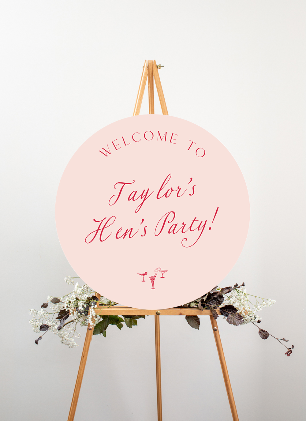 Pink Chic Bridal Shower Signs - Digital Printing design preview